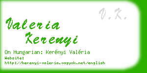 valeria kerenyi business card