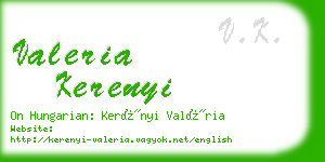 valeria kerenyi business card